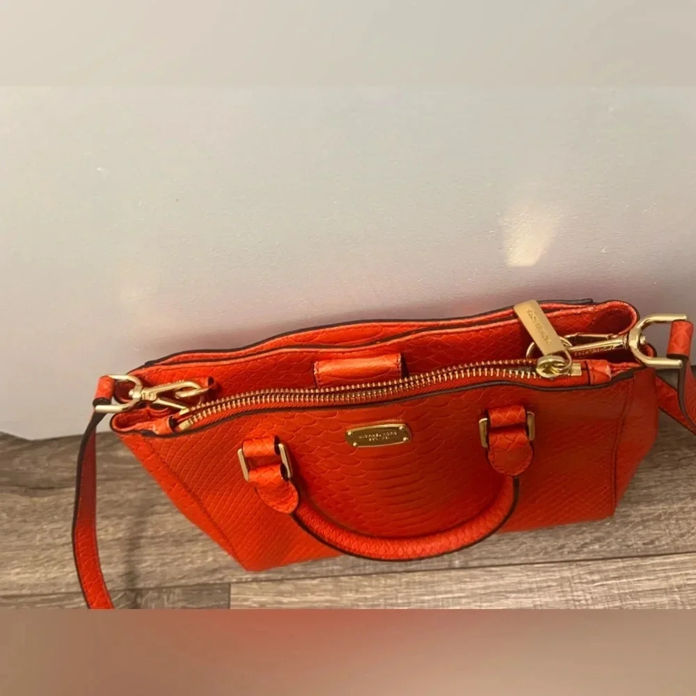 Michael Kors Kellen Extra Small (XS) Satchel Coral